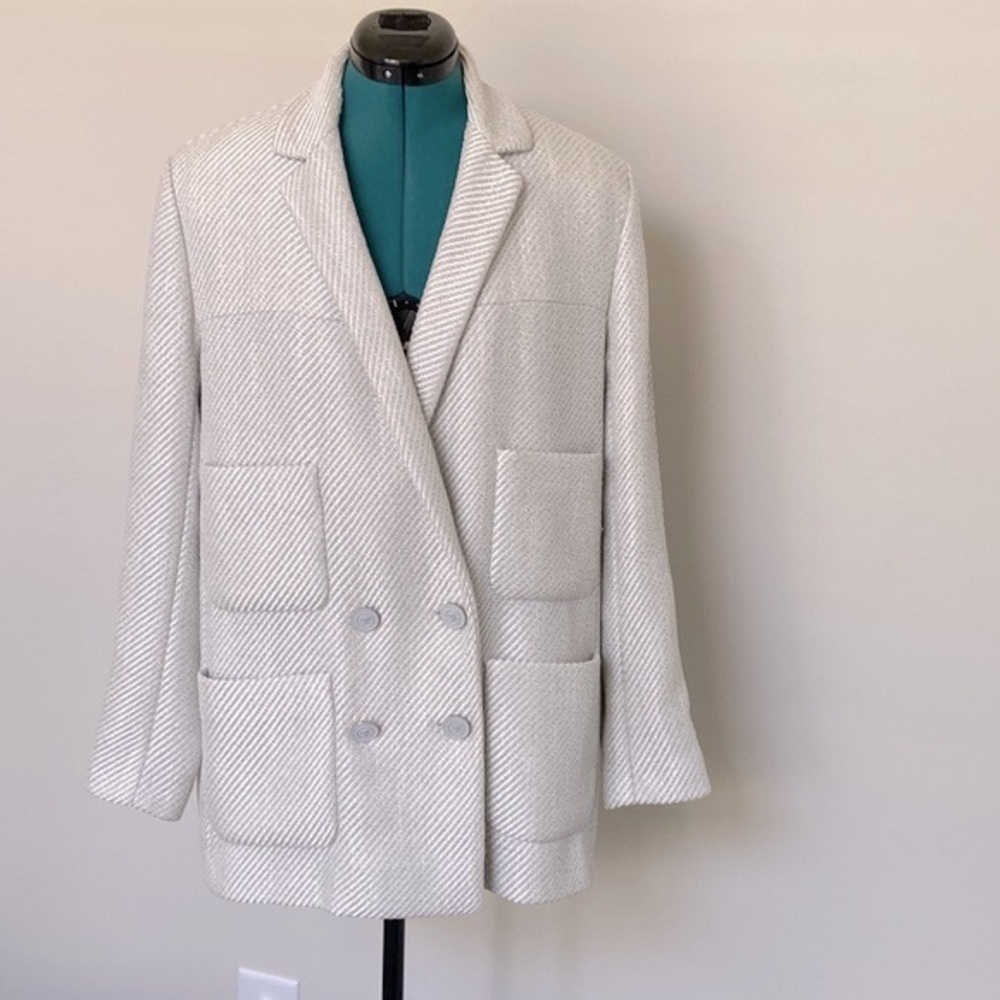 Chanel Evening Double Breasted Tweed Jacket - Spring 2014 runway